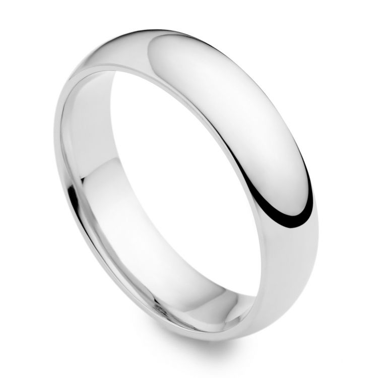 Palladium wedding ring 5mm