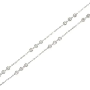 18ct WG Diamond Set Necklace