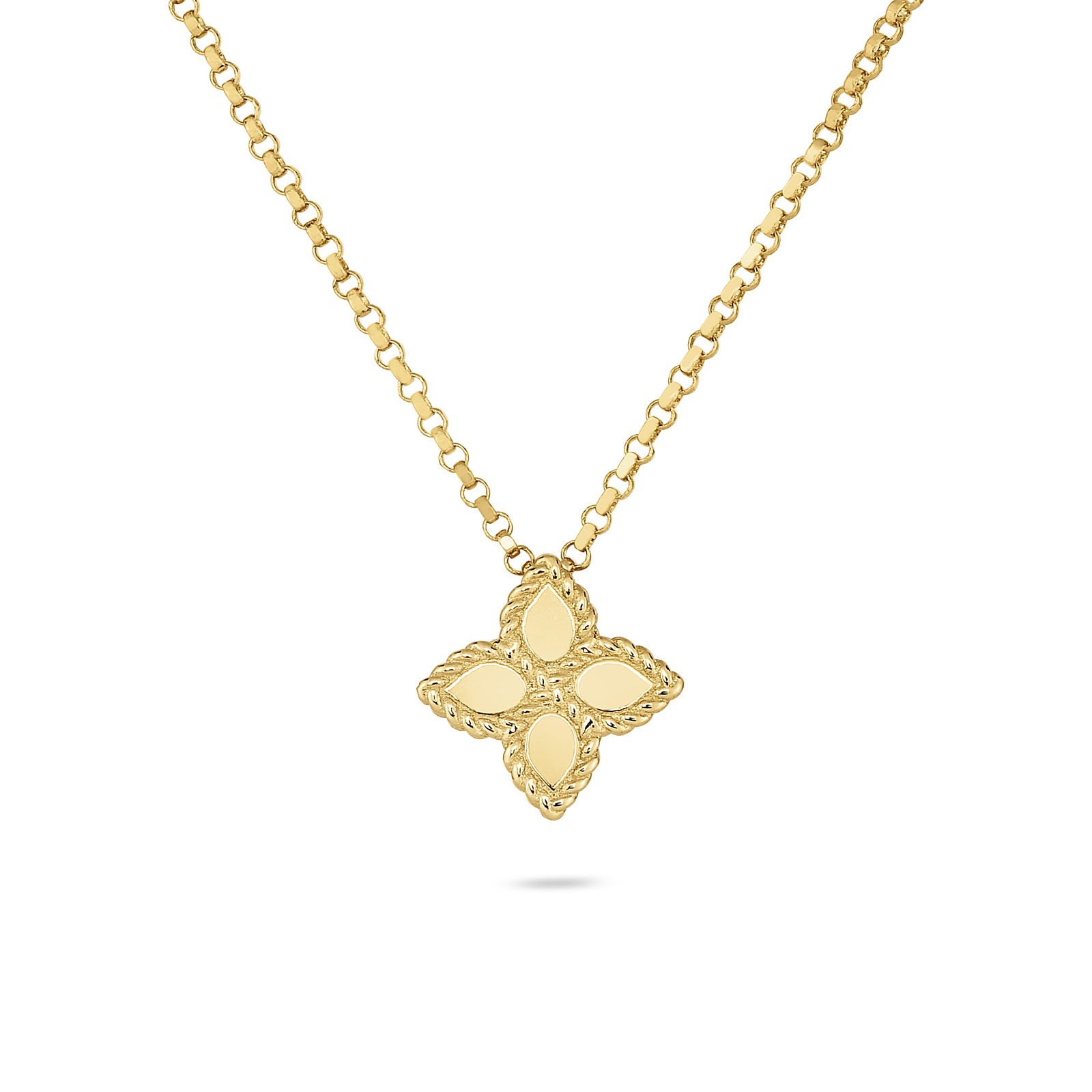 Roberto Coin 18ct Yellow Gold Princess Flower Necklace - R.L. Austen ...