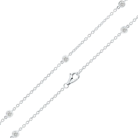 18ct White Gold Diamond Necklace - R.L. Austen | R.L. Austen