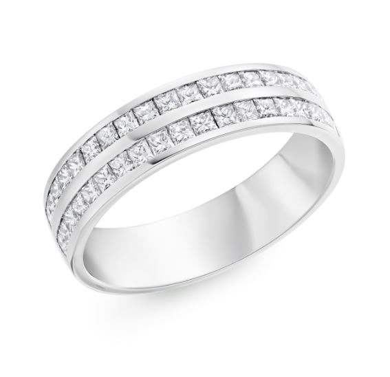 18ct White Gold Diamond Half Eternity Ring - R.L. Austen | R.L. Austen