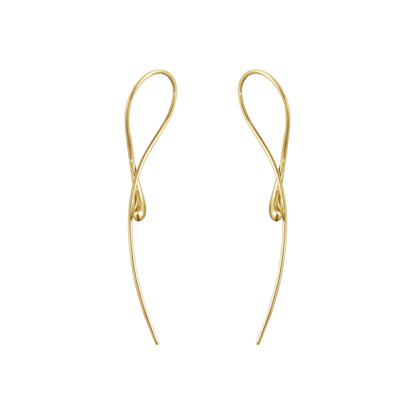 Georg Jensen 18ct Yellow Gold Mercy Twisted Earrings - R.L. Austen | R ...